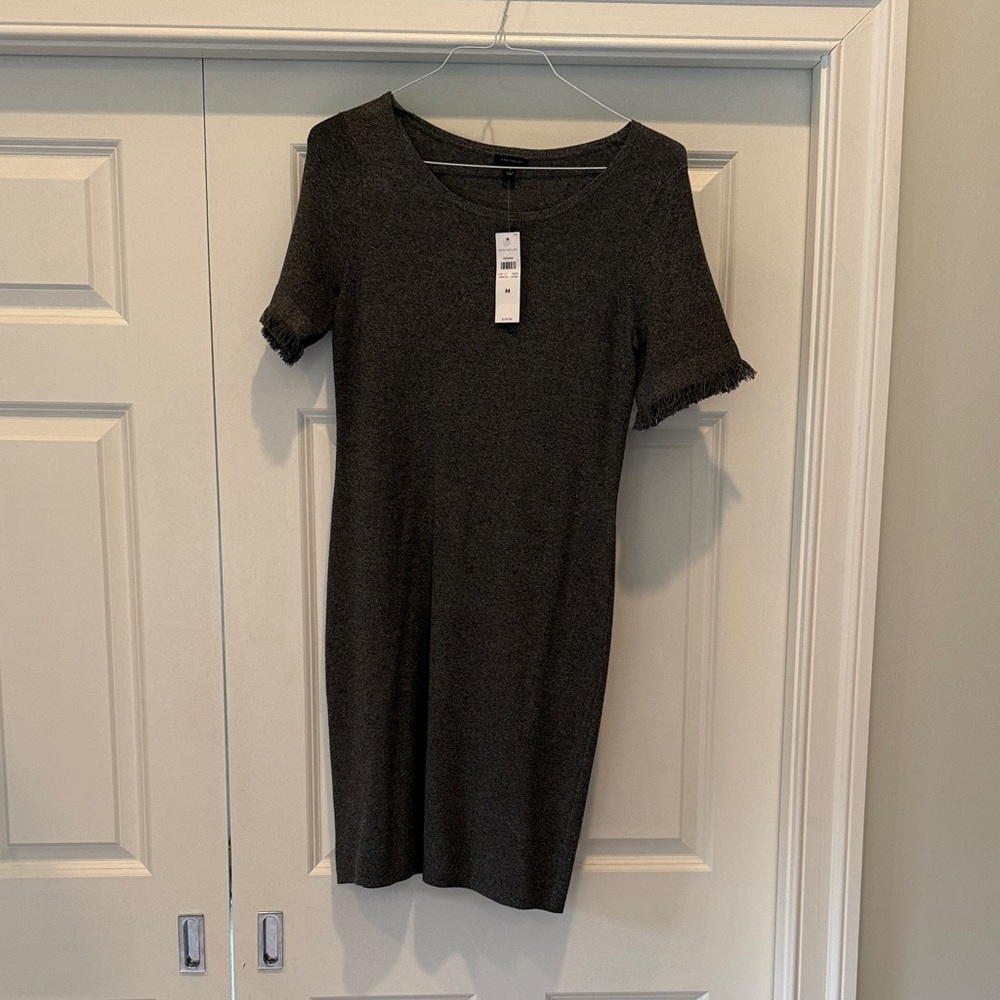 Ann Taylor Charcoal Midi Dress